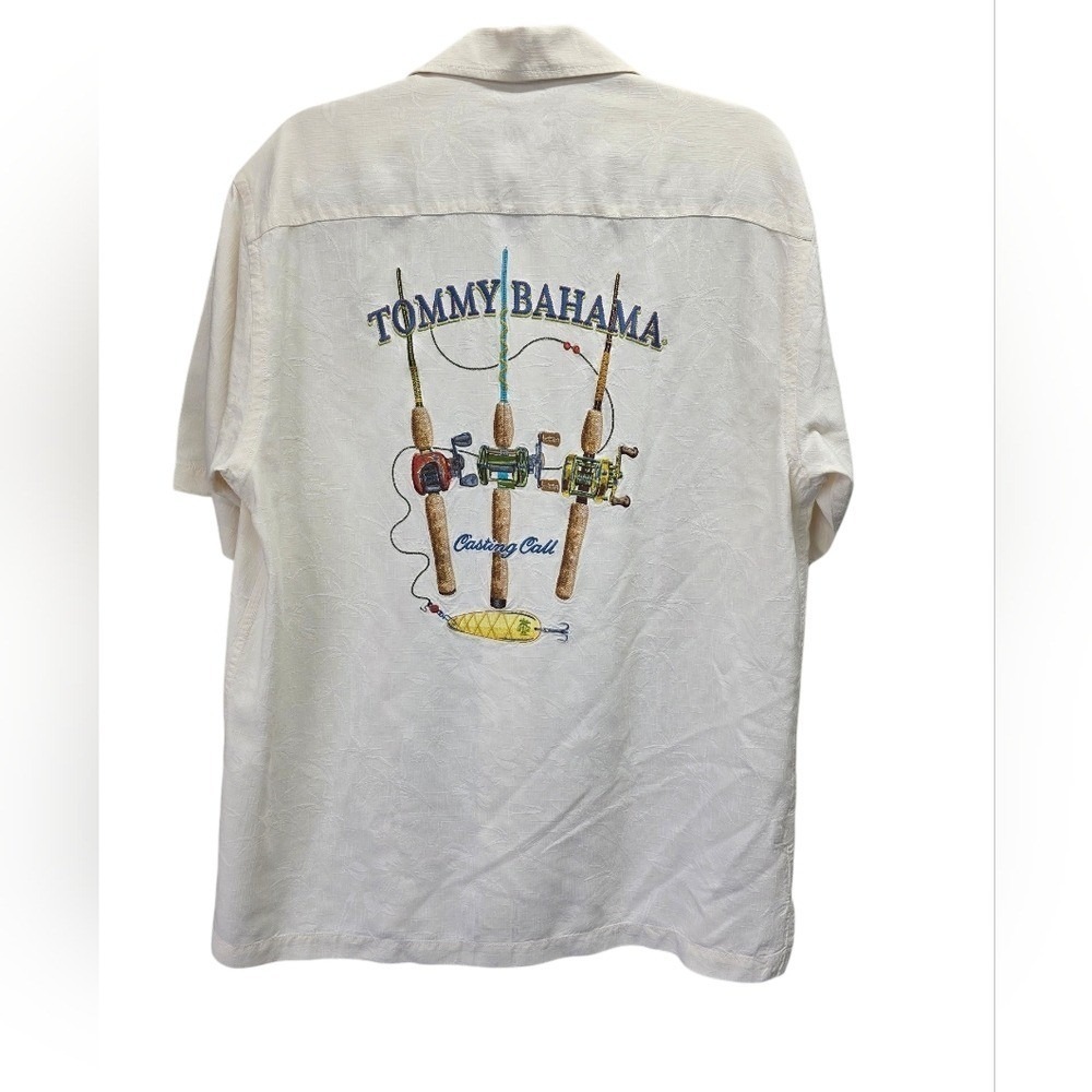 Tommy Bahama Men's Off-White Casual Shirt - Picture 1 of 6